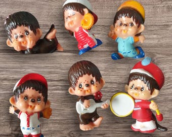 1970年代 ヴィンテージ モンチッチ ミニフィギュア - セキグチ PVC