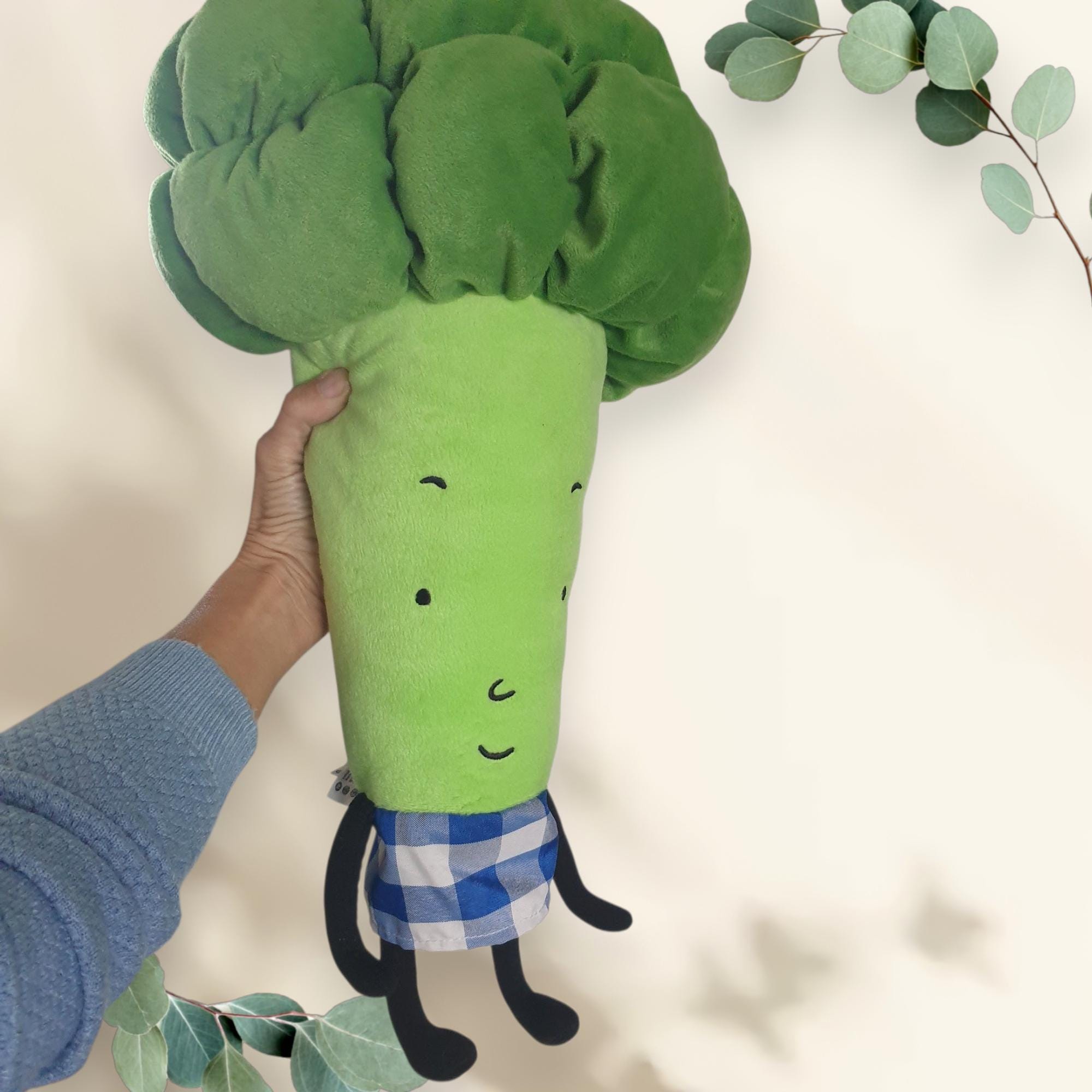 Vintage Discontinued Ikea Torva Broccoli Plush Large Soft Toy
