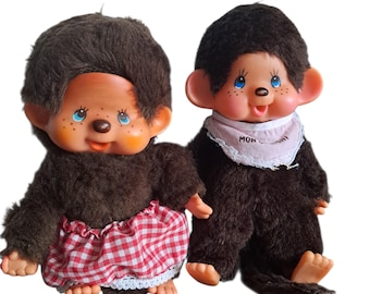 Vintage Hosung Sucking Thumb Plush Monkey With Sqeaker 7