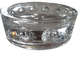 J G Durand Luminarc vintage crystal ashtray stylish retro look heavy quality