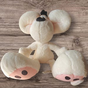Vintage Diddl mouse plush collectible retro cuddly toy cartoon character Depesche 1990s 30 cm 12 inch no clothes