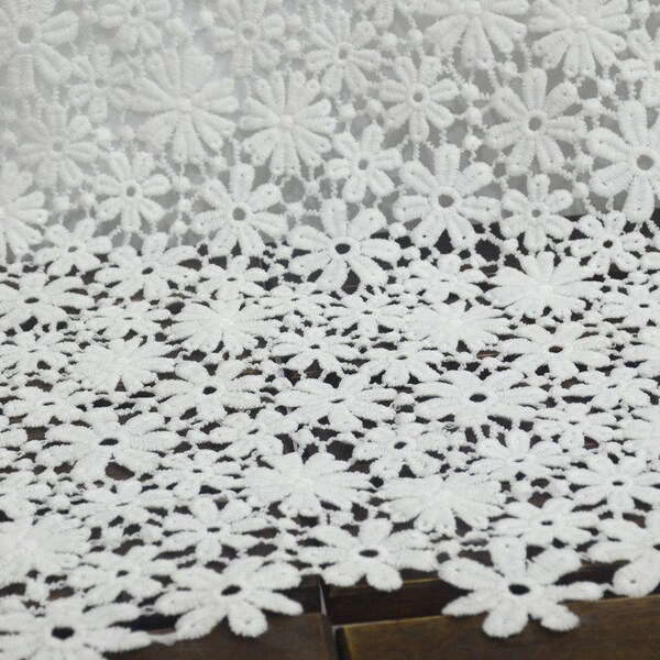 White Guipure Lace Ebba