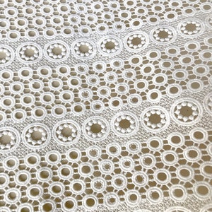 Offwhite Guipure Lace Fabric, Bridal Fess Venice Lace Fabric - Etsy