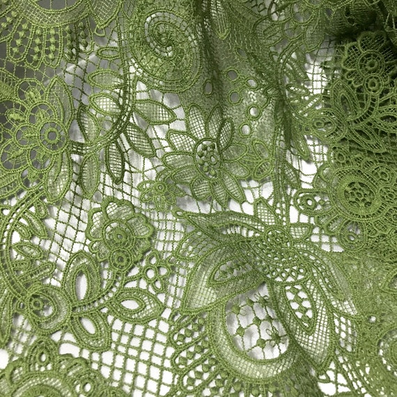 Light green lace fabric deals