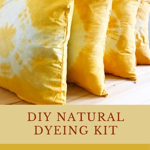 Turmeric Dye kit, Natural Dyeing Kit, DIY kit, Turmeric Tie Dye kit, Textile design Kit, craft gift kit, DIY workshop, Stay at home activity