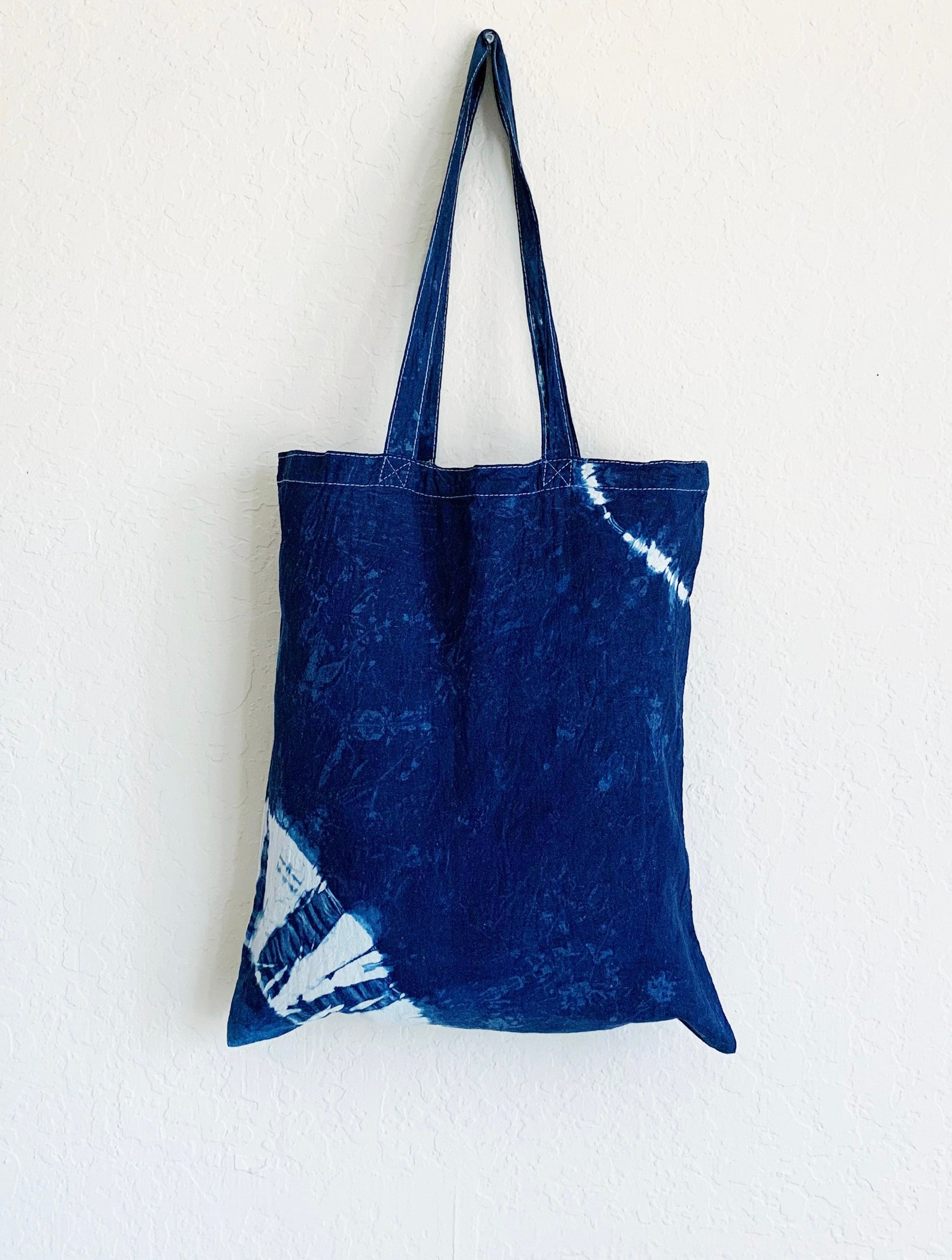 Indigo Dyed Bag Indigo Tote Bag shibori Bag tie Dye - Etsy