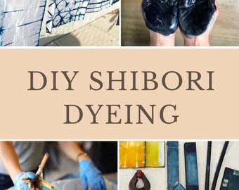 Shibori Dyeing Kit, Indigo dyeing kit, DIY kit, Indigo Tie Dye kit, Textile design kit, Shibori Kit, Craft kit,Indigo workshop, DIY Gift set