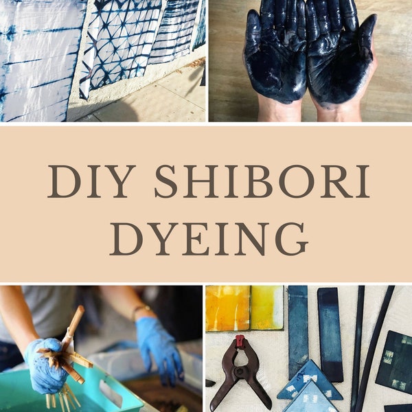 Shibori Dyeing Kit, Indigo dyeing kit, DIY kit, Indigo Tie Dye kit, Textile design kit, Shibori Kit, Craft kit,Indigo workshop, DIY Gift set