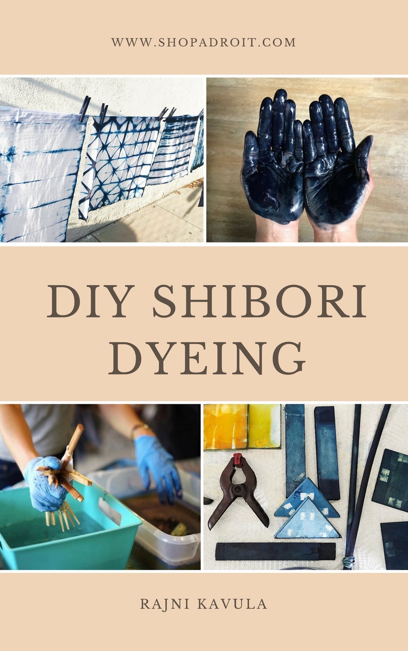 Shibori Dyeing Kit, Indigo dyeing kit, DIY kit, Indigo Tie Dye kit, Textile design kit, Shibori Kit, Craft kit,Indigo workshop, DIY Gift set image 1