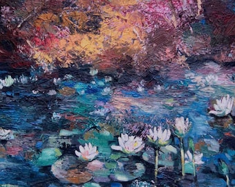 turmericcolor card, Greeting Card,  Water Lily, Birthday, Anniversary Thank you,  Any occasion, For him,  For her,  Blank Card w/Envelopes