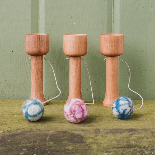 Cup and Ball Game - Traditional Wooden Toy