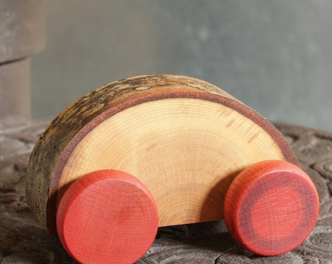 Personalised Wooden Cars - Natural Wood Toy - Montessori Toys - Wooden Toy Cars