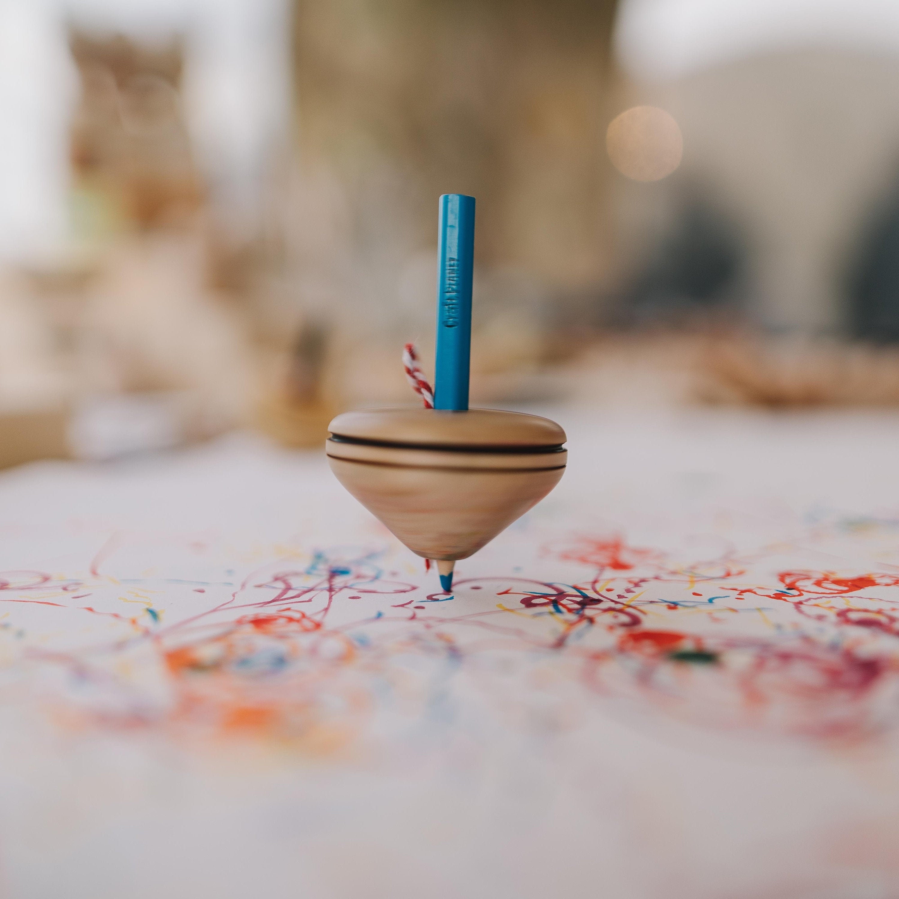 Pencil Spinning Tops Spinning Tops Wooden Toy Eco Etsy Canada