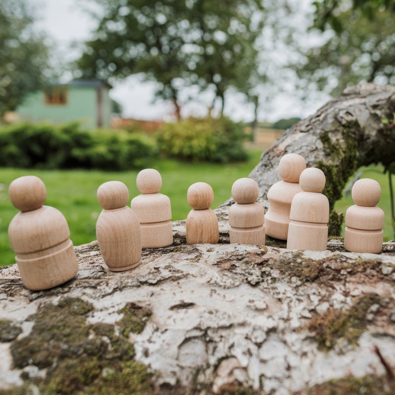 Wooden Wood Peg Doll - Etsy