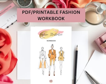 Fashion Design Illustration 50 Page Workbook – Learn to Draw Faces, Figures & Create Stunning Fashion Designs