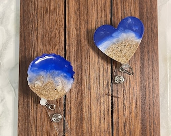 Beach Waves Badge Reel