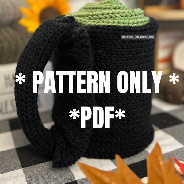 Mug Scarf PATTERN for circular knitting machine