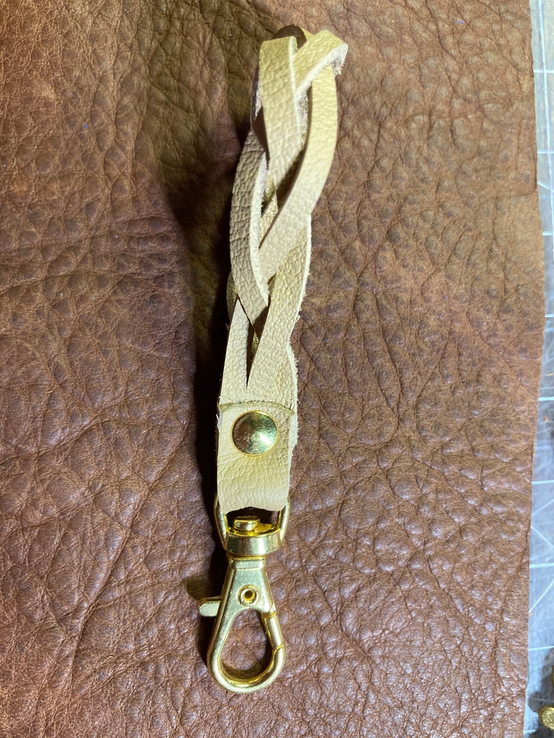 Leather zipper pull. Sturdy clasp great for jackets purses | Etsy