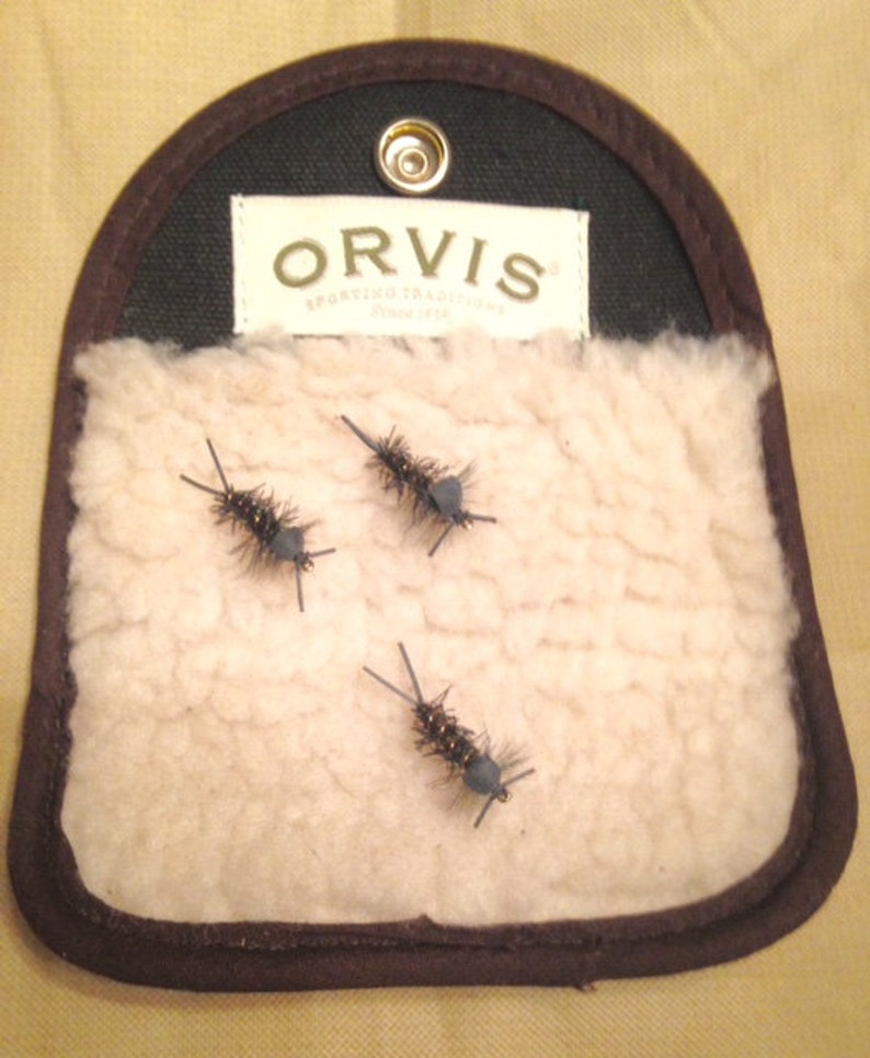 Orvis Canvas Fly Pouch/ Fly Box With Custom Hand Carved Etsy