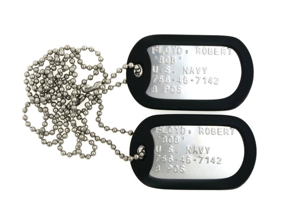  Top Gun Hangman Stainless Steel Military Dog Tag Set Cosplay  Halloween Costume Prop : Pet Supplies