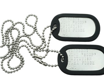 Sergeant John "Soap" MacTavish Stainless Steel Military Dog Tag Set Cosplay Halloween Costume