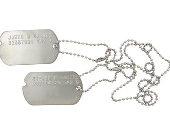 James B Barnes "Bucky" and Steven G Rogers Captain America Combo Stainless Steel Military WWII Dog Tags Cosplay Costume Halloween Prop