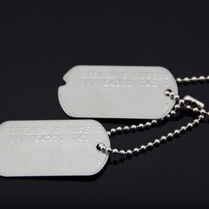 Avengers Captain America Stainless Steel Military Dog Tags - Etsy