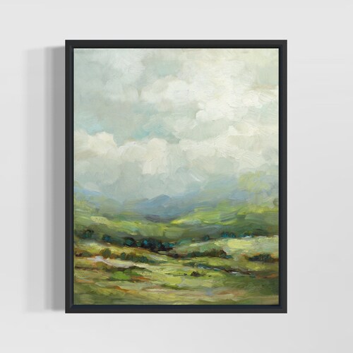 Abstract Landscape Canvas Print Original Oil Painting Giclee Etsy