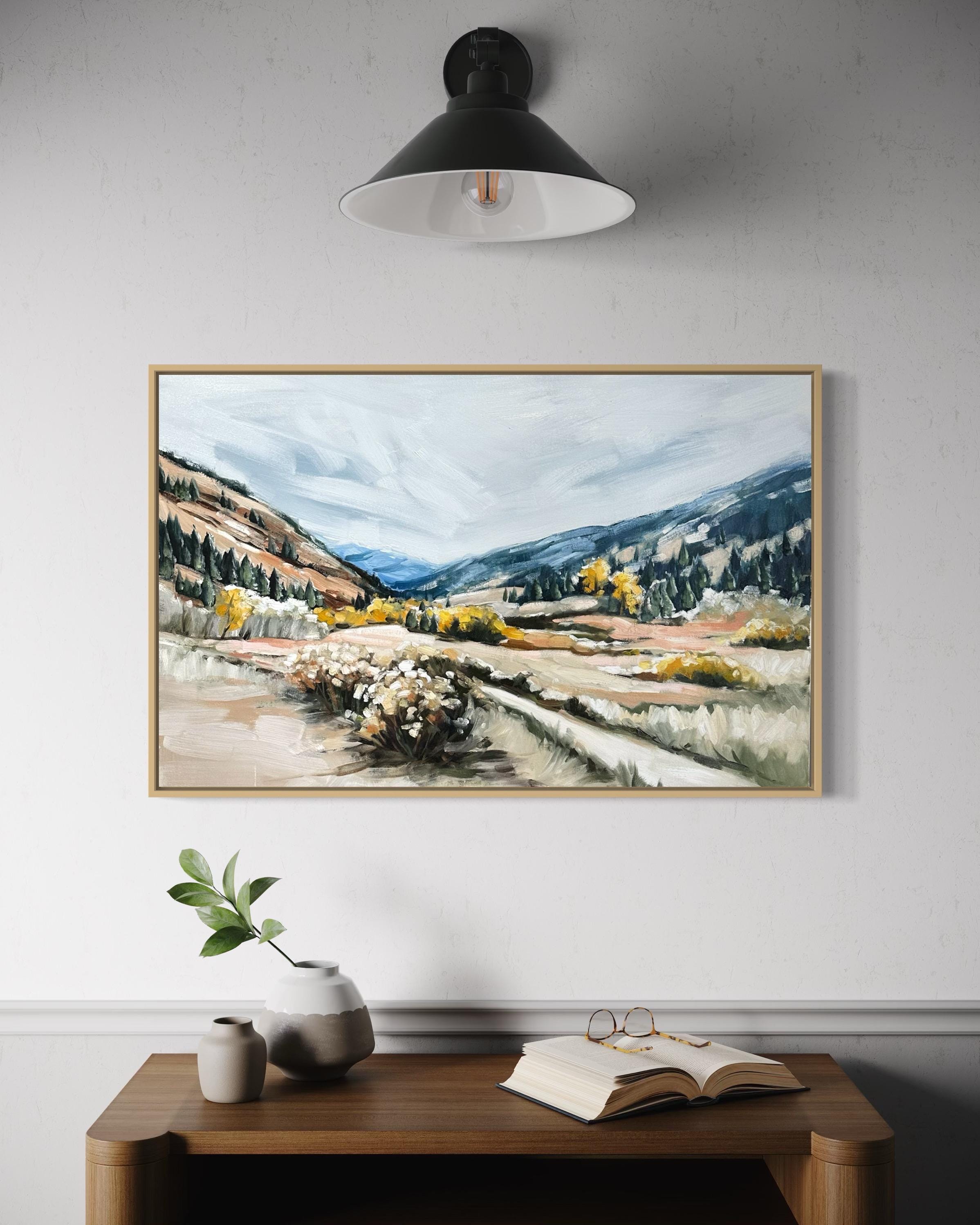 Impressionist Painting Digital Art Print, Colorado Landscape Digital ...
