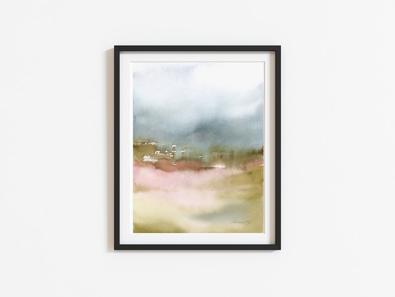 Printable Abstract Landscape Art Print, Digital Abstract Landscape ...