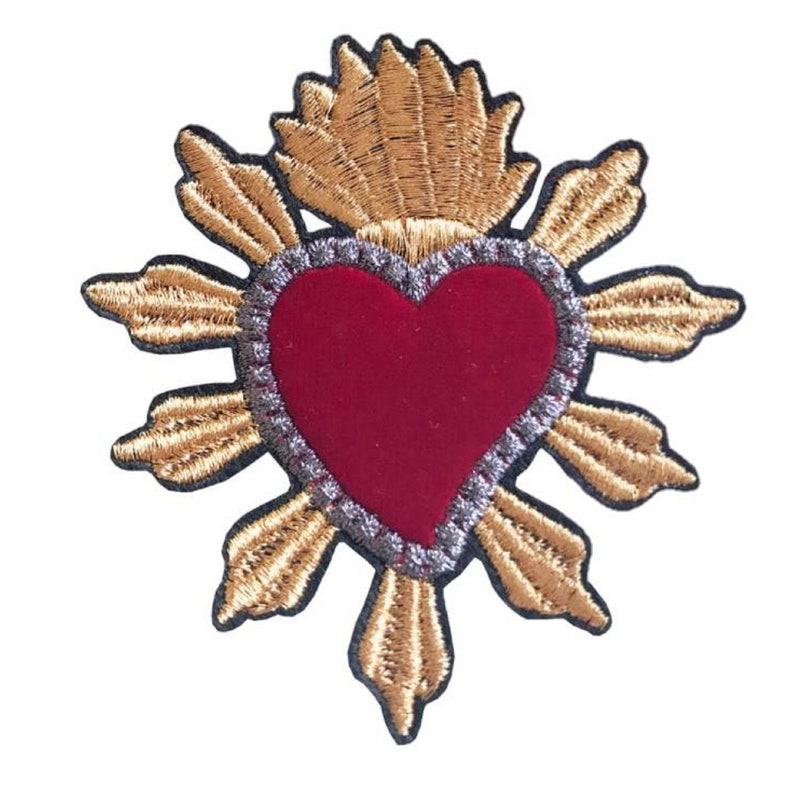 Sacred Heart Patch - Etsy