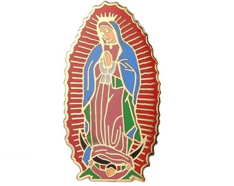 Przypinka z wizerunkiem Matki Boskiej: Virgen de Guadalupe, 1" Pinback