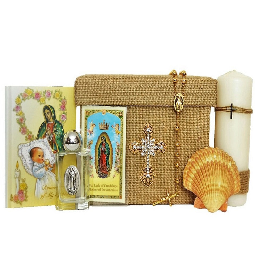 7 Piece Virgin Mary Giftbox/ Keepsake ENGLISH/GOLD - Etsy