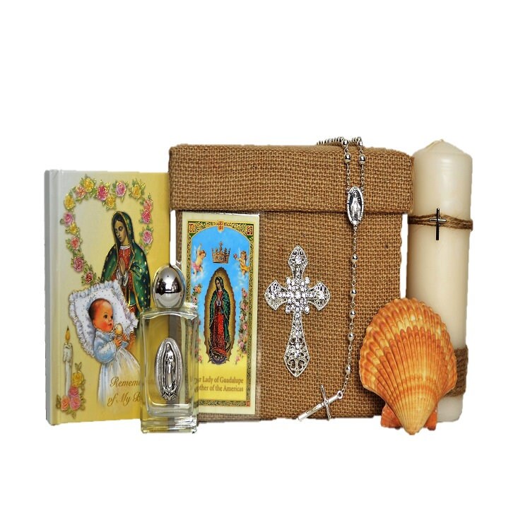 7 Piece Virgin Mary Giftset/ Keepsake ENGLISH/SILVER - Etsy