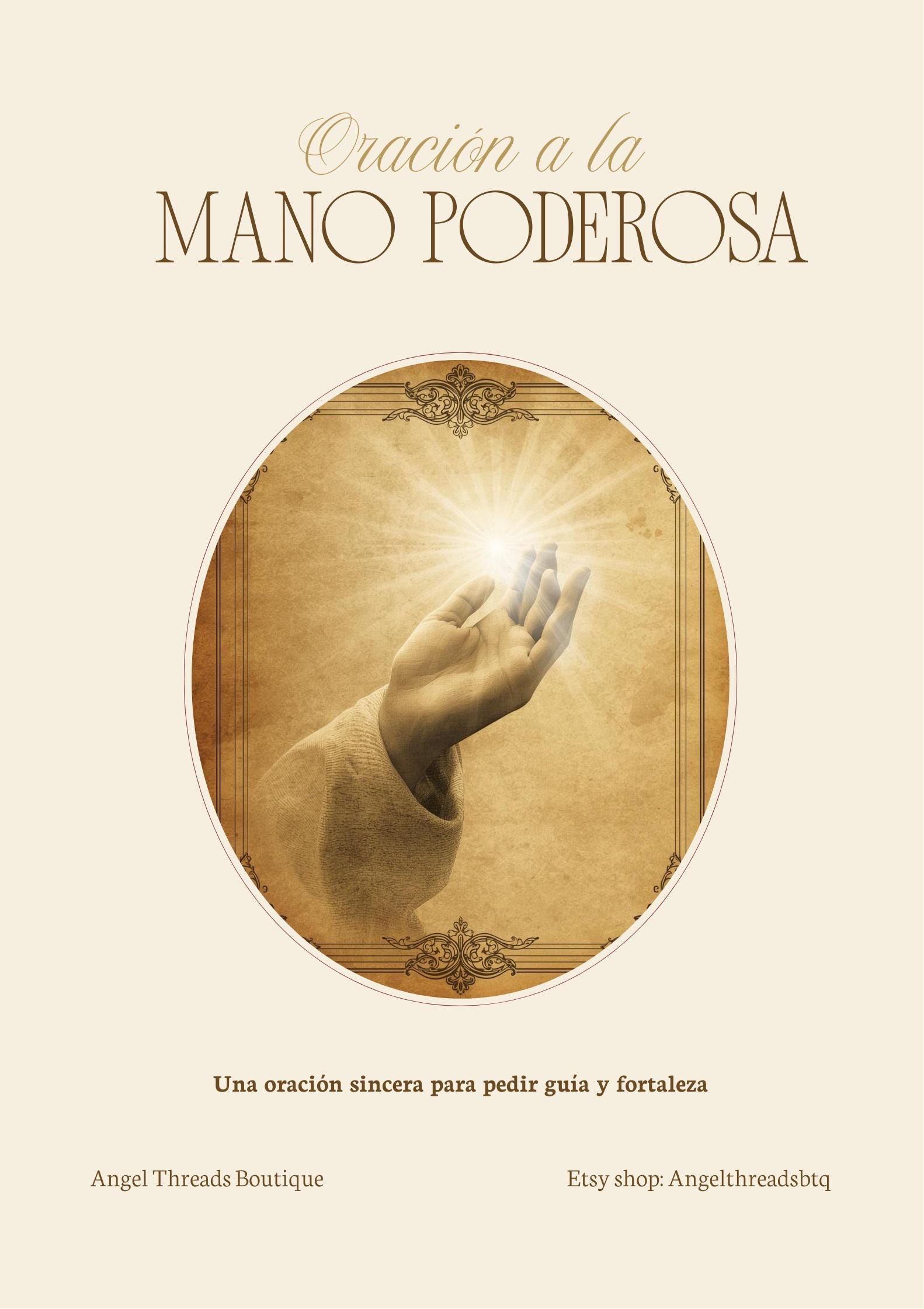 Oracion Mano Poderosa - Etsy Australia