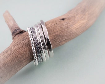 Sterling Silver Stacking Ring Set