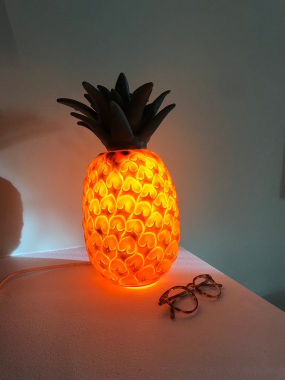 tactiek Suri dier Vintage LAMP ANANAS 80s - Etsy