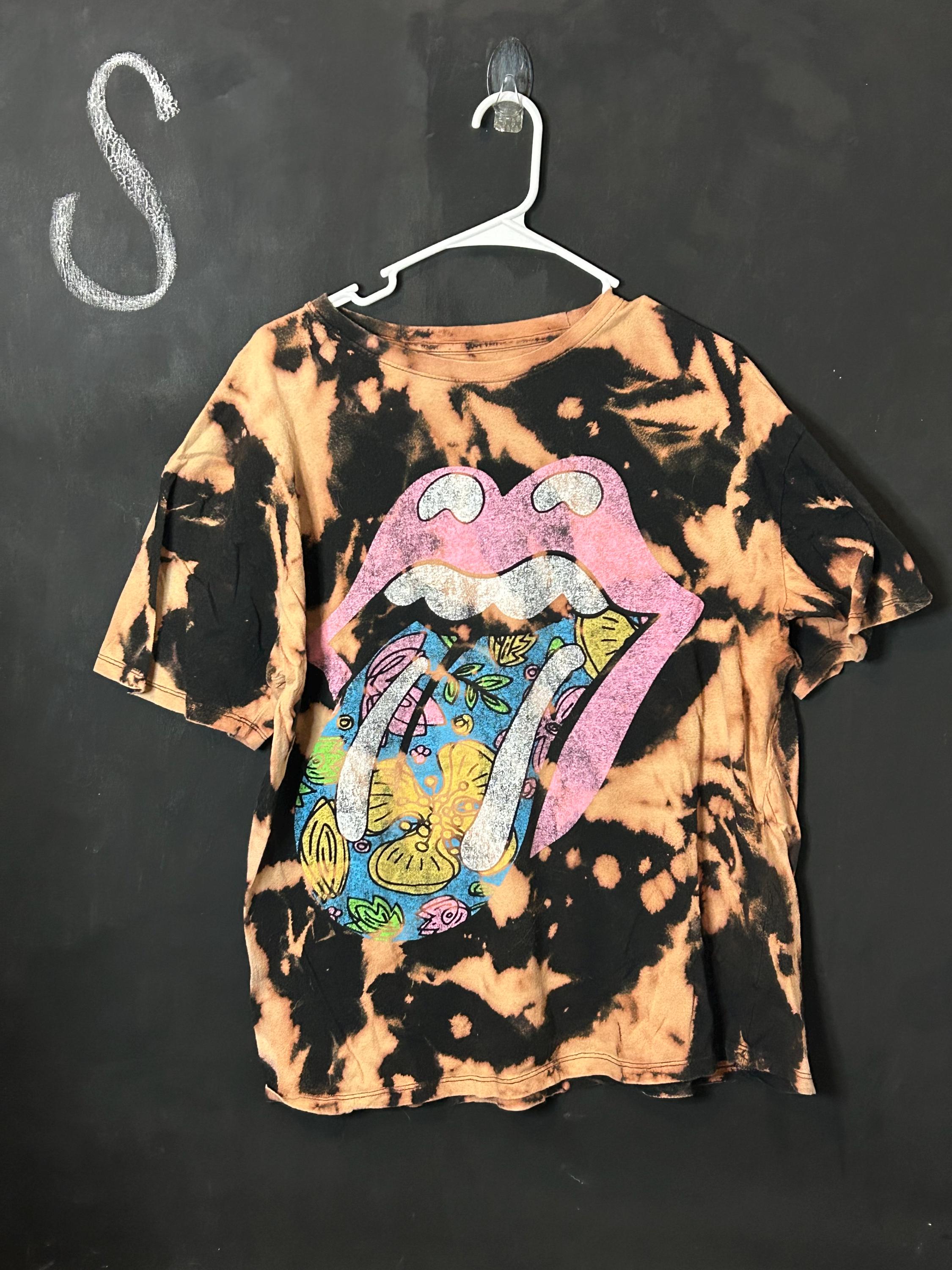 Rolling Stones Tie Dye Shirt - Etsy