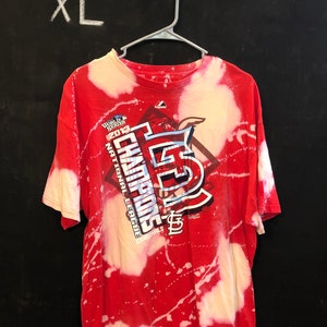 Bleach Dyed Cardinals T-Shirt - XL