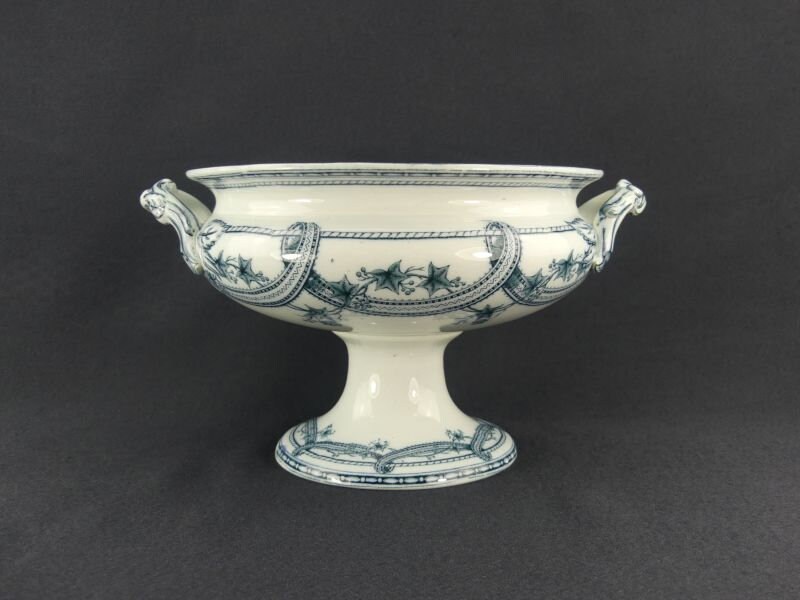 Coupe sur Pied en Porcelaine Wedgwood & Co Xixe Décor Excelsior