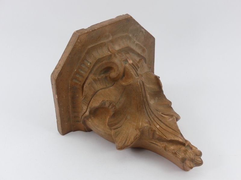 Console d'applique en Terre Cuite Xixe