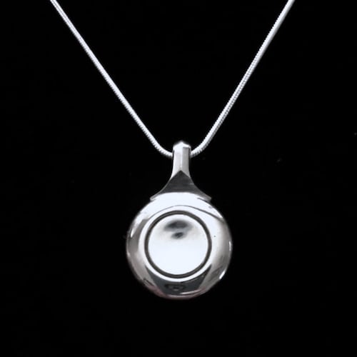 Silver Flute Key Necklace With Matching Silver Plated Snake Etsy