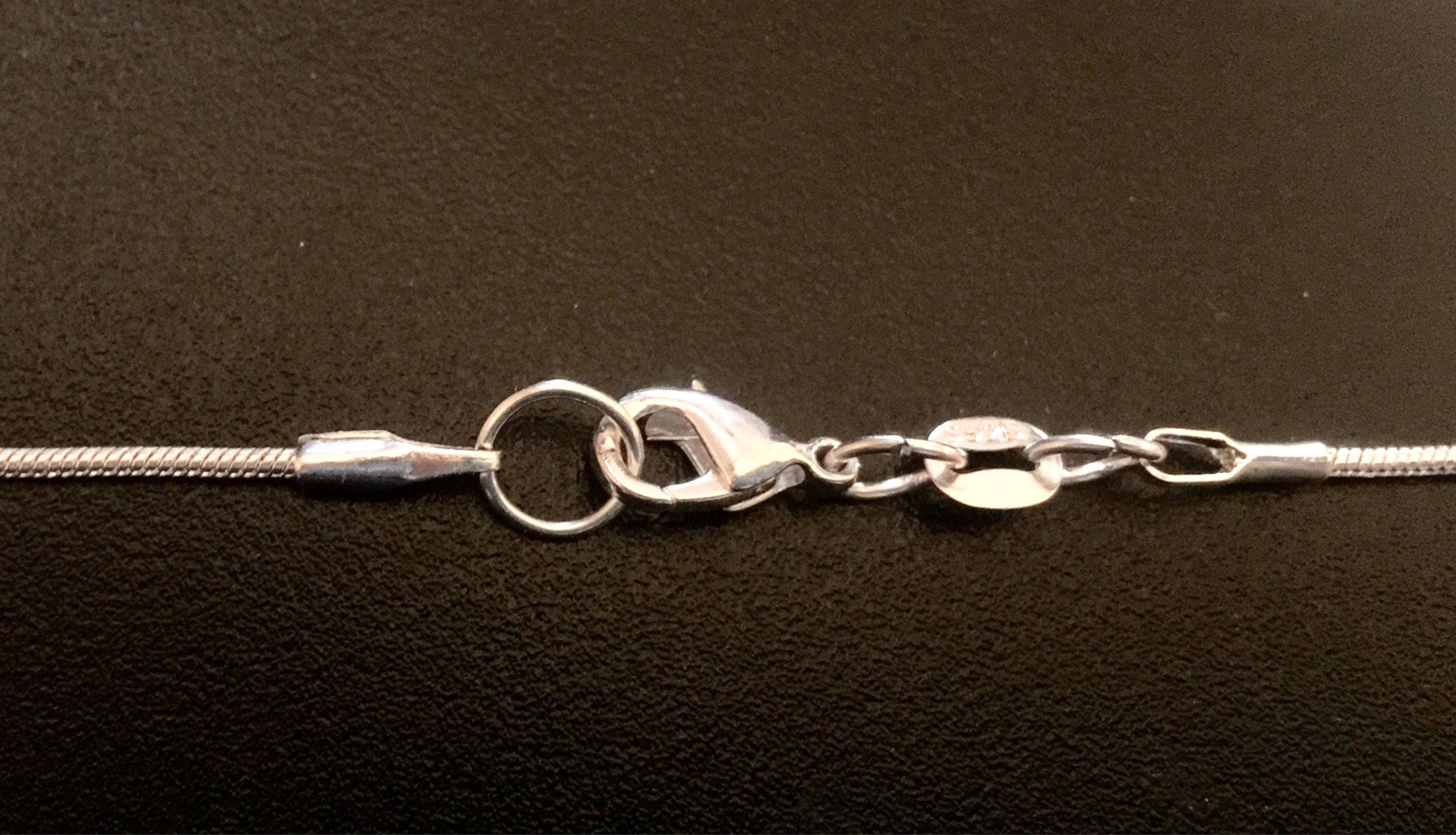 Flute Key Necklace Silver Flute Key Blue & Clear Swarovski Etsy