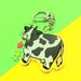 Spotted Cow Keychain — Holstein Cow Keychain — Cute Farm Animal Keychain — Double Sided Acrylic Charm 