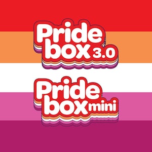 Lesbian pride box, coming out gift, Lesbian flag letterbox gift