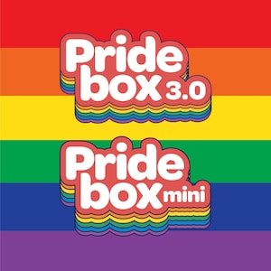 Pudełko prezentowe na paradę gejowską, prezent na coming out, prezent na tęczową skrzynkę pocztową