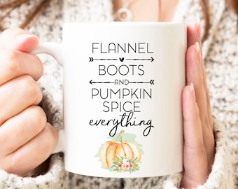 Fall Coffee Mug, Pumpkin Spice Mug, Autmun Mug, Pumpkin Mug, Halloween Gift, Fall Gift for Her