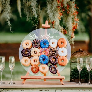 Donut Wall, Donut Stand, Wedding Donut Wall, Acrylic Donut display for Weddings, Bridal Showers, Birthdays