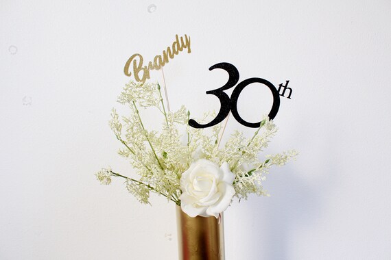 30th Birthday Decorations 30th Birthday Centerpiece Custom
