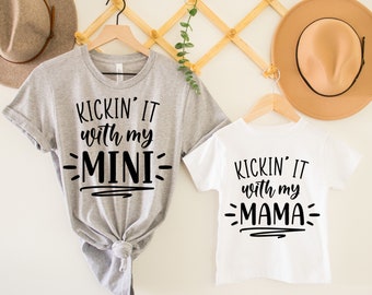 Mommy and Me Outfit, Mama Mini Outfit, Mother Daughter Matching Tshirts, Gift for Mom